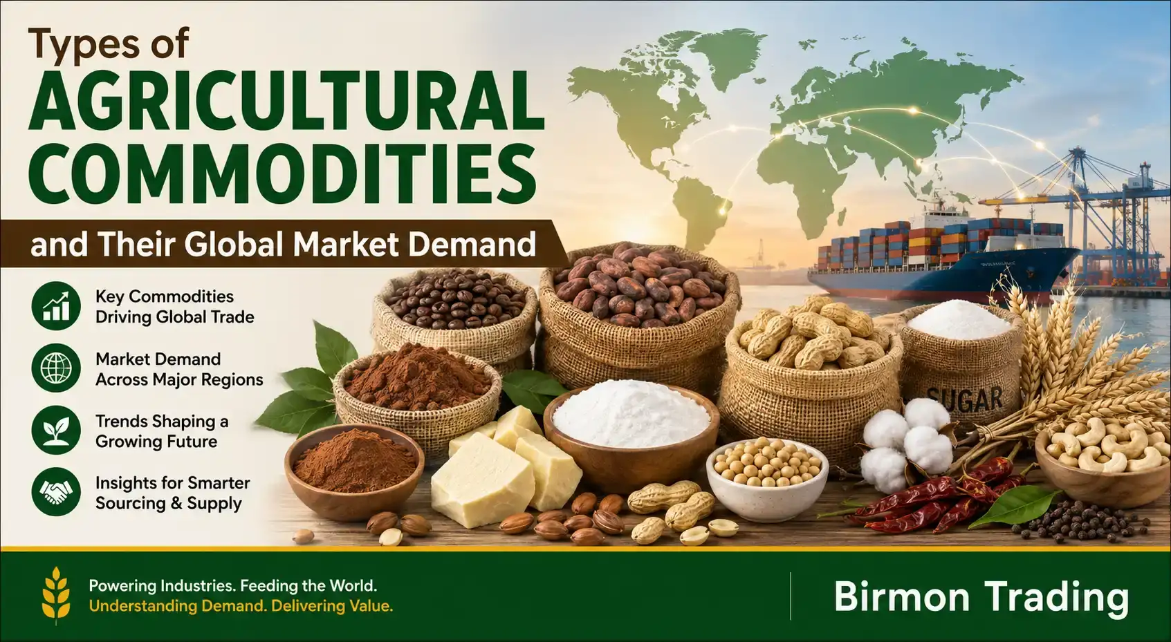Types of Agricultural Commodities and Their Global Market Demand